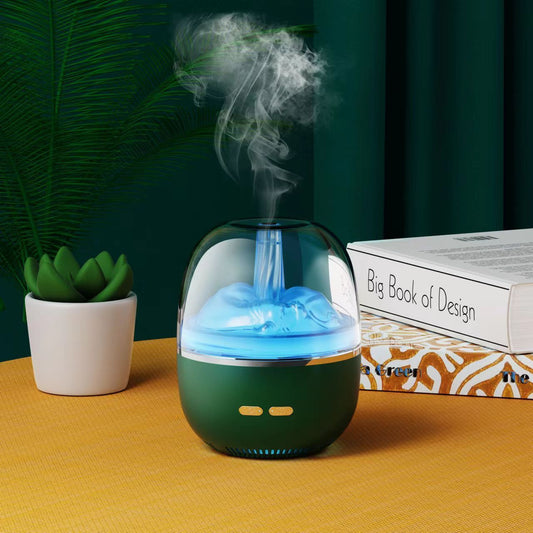 BuzzNest Ultrasonic Aroma Humidifier with LED Light & Heavy Mist Output