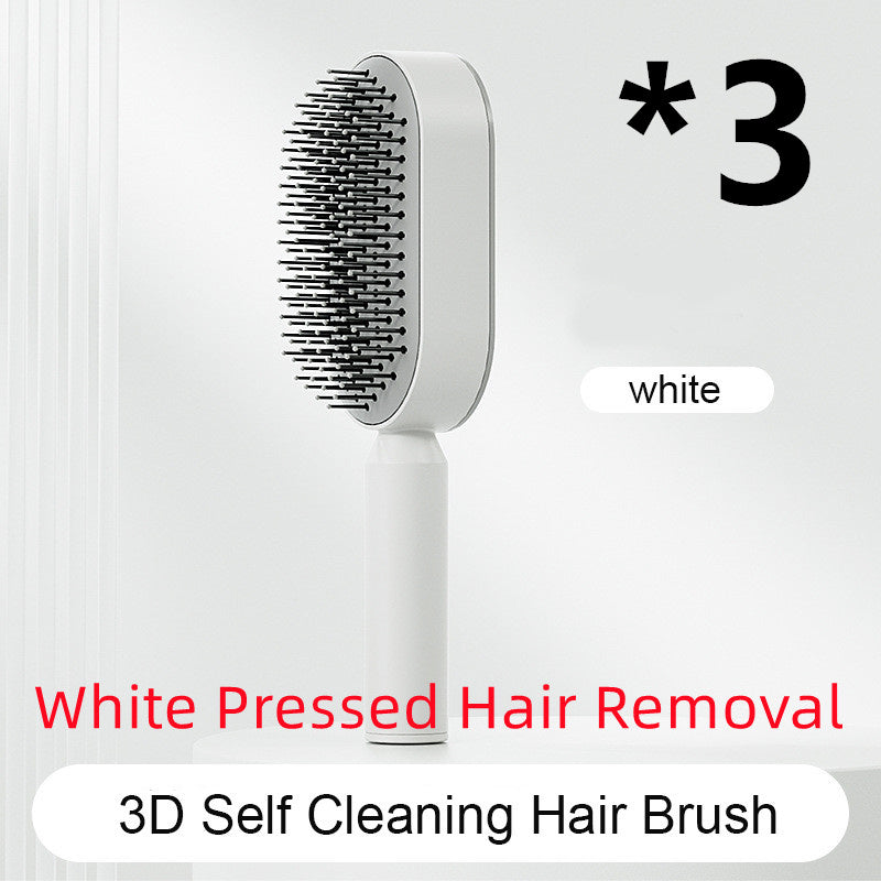 BuzzNest Self-Cleaning Hair Brush with Airbag Massage & Anti-Static Detangling