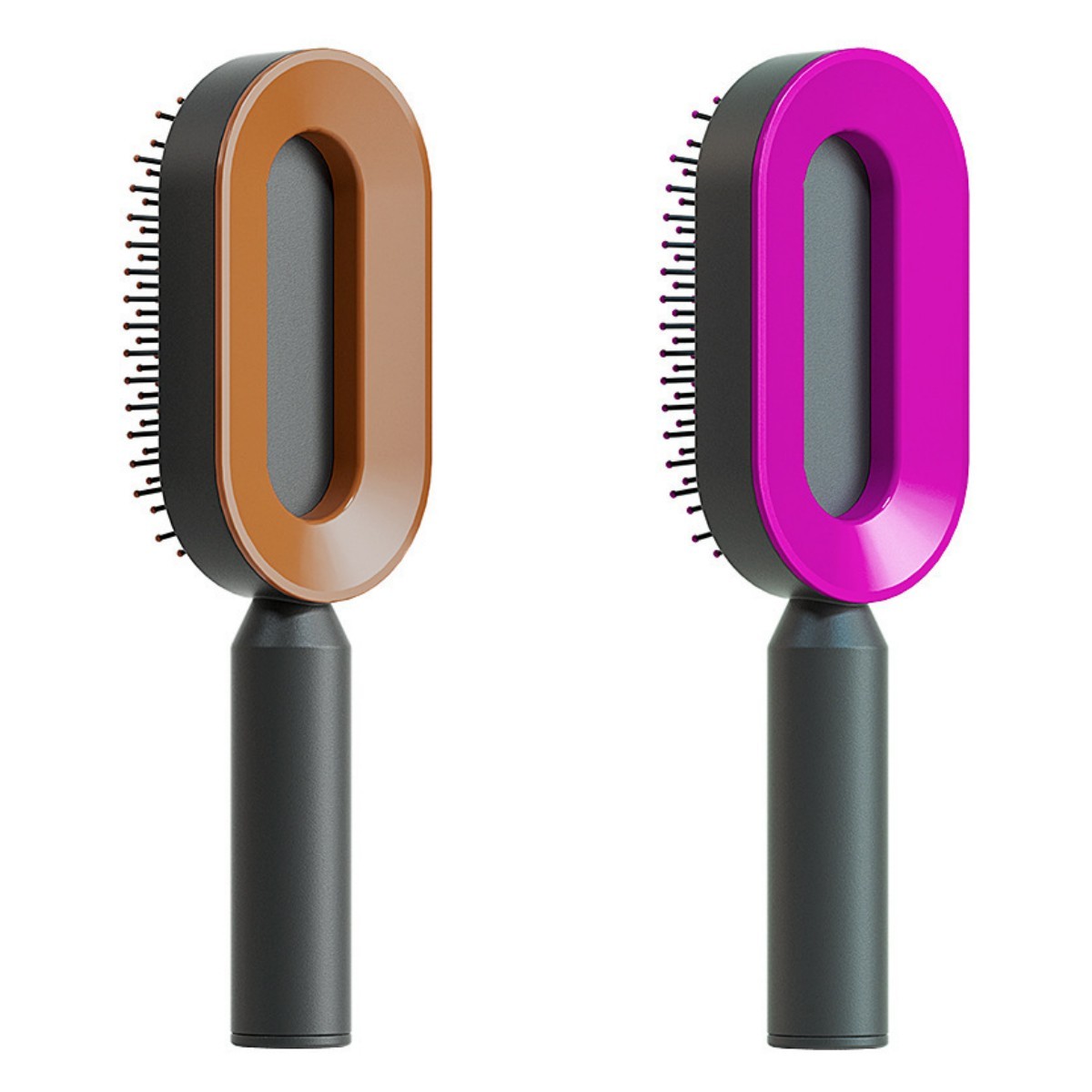 BuzzNest Self-Cleaning Hair Brush with Airbag Massage & Anti-Static Detangling