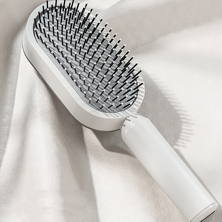 BuzzNest Self-Cleaning Hair Brush with Airbag Massage & Anti-Static Detangling