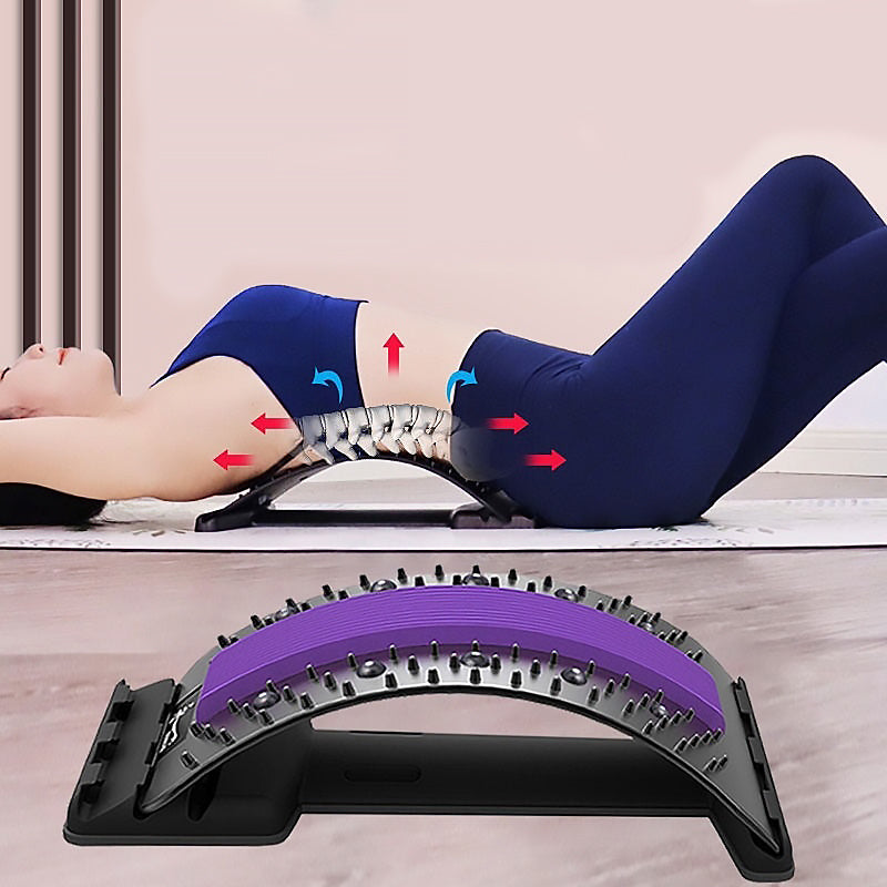 BuzzNest Ergonomic Back Massager & Lumbar Support with Magnetic Acupressure