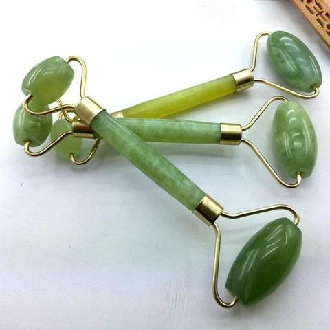 BuzzNest Natural Jade Facial Roller | Anti-Aging Massage Tool