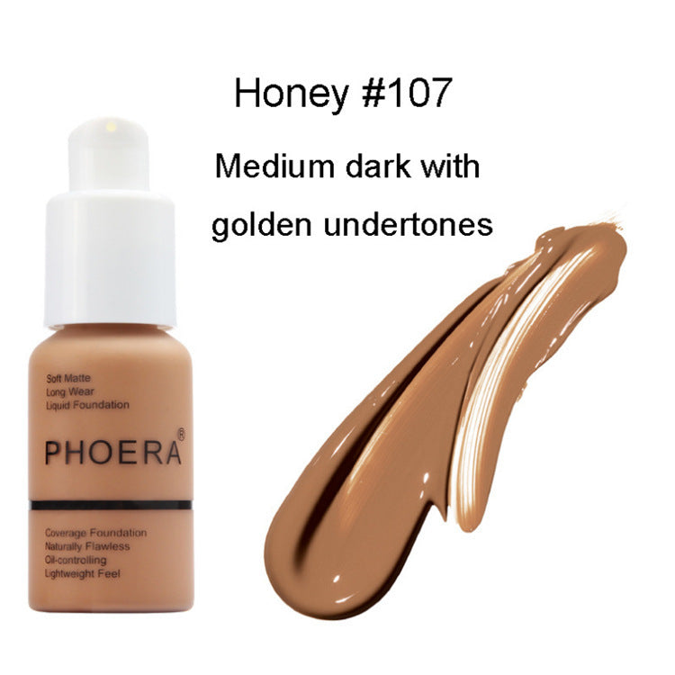 BuzzNest Matte Concealer Foundation – Oil Control, Brightening & Full Coverage