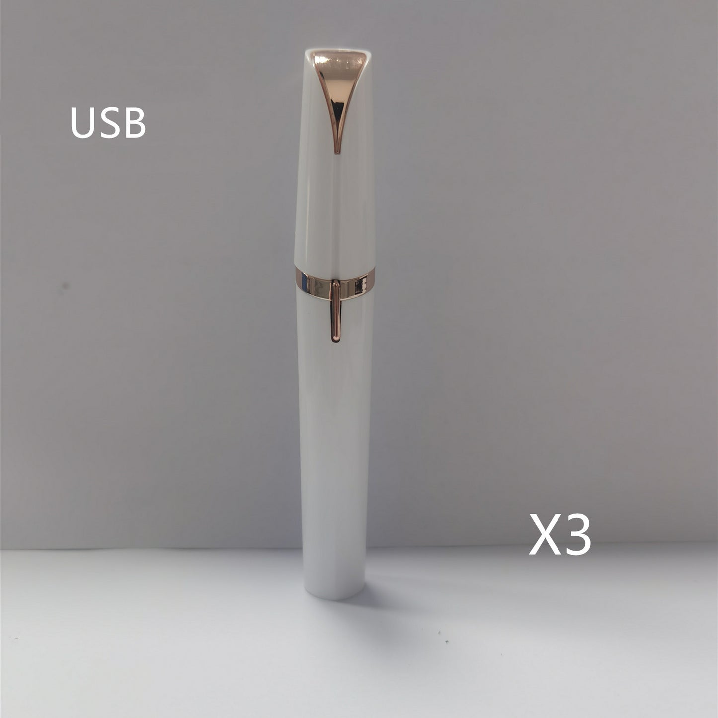 BuzzNest Mini Electric Eyebrow Trimmer with LED Light & 18K Gold-Plated Head
