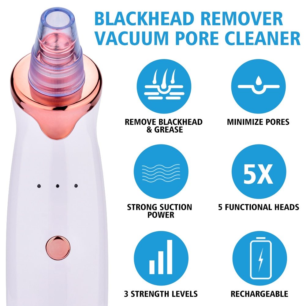 BuzzNest Electric Blackhead Remover | Deep Pore Suction & Skin Rejuvenation
