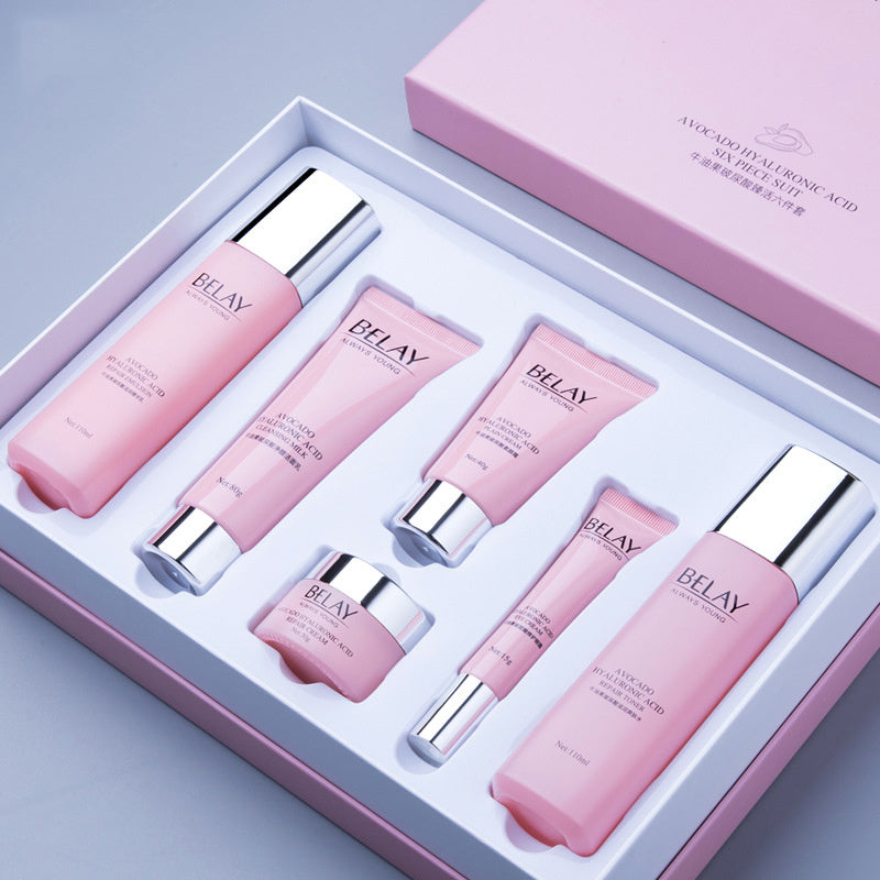 BuzzNest Pomegranate 6-Piece Skincare Set | Hydrating & Brightening Facial Care