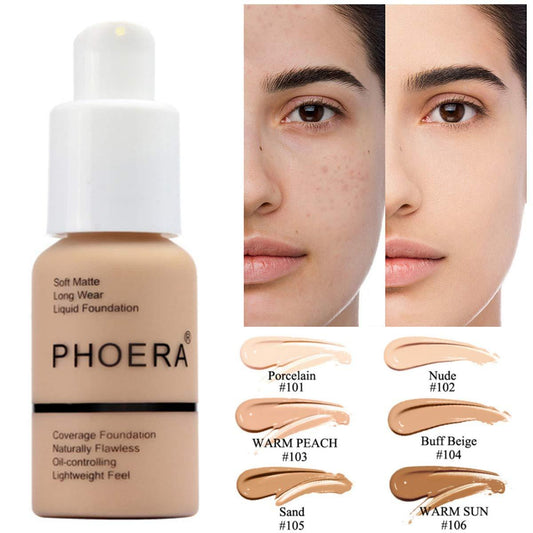 BuzzNest Matte Concealer Foundation – Oil Control, Brightening & Full Coverage