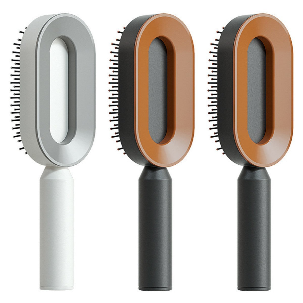 BuzzNest Self-Cleaning Hair Brush with Airbag Massage & Anti-Static Detangling