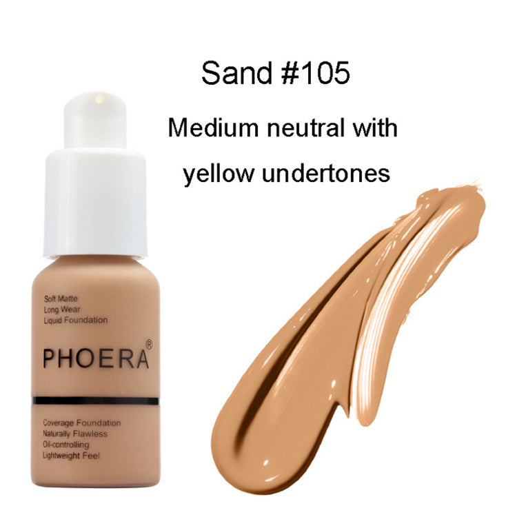 BuzzNest Matte Concealer Foundation – Oil Control, Brightening & Full Coverage