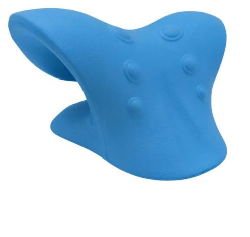 BuzzNest 6-Roller Manual Neck Massager with Natural Jade Scraping Board