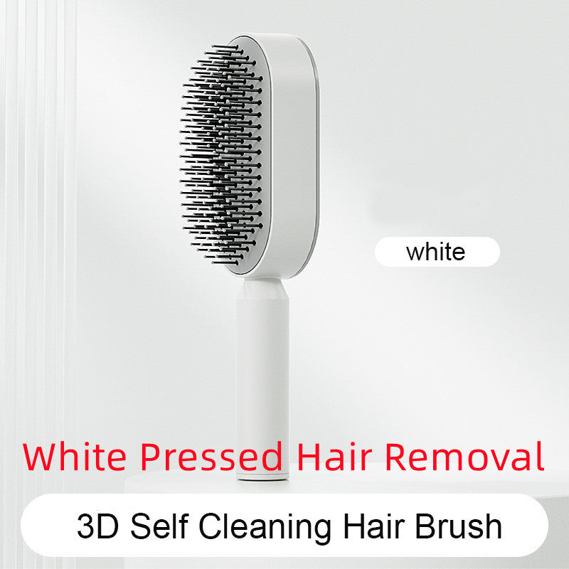 BuzzNest Self-Cleaning Hair Brush with Airbag Massage & Anti-Static Detangling