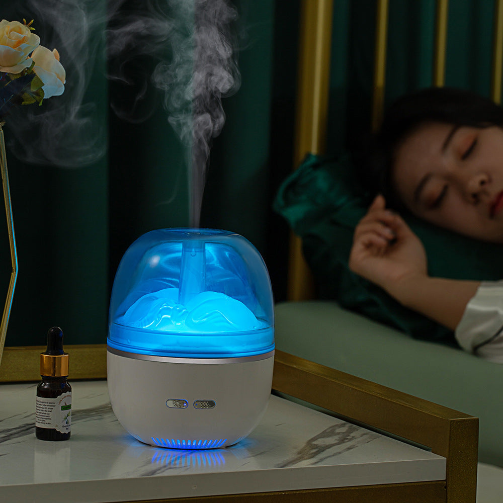 BuzzNest Ultrasonic Aroma Humidifier with LED Light & Heavy Mist Output