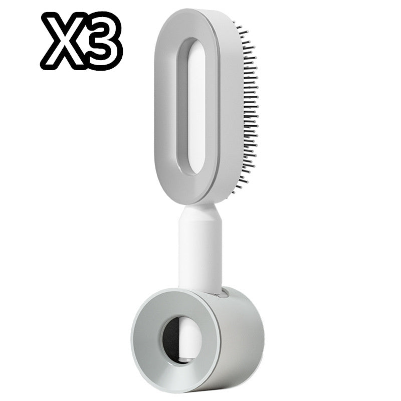 BuzzNest Self-Cleaning Hair Brush with Airbag Massage & Anti-Static Detangling