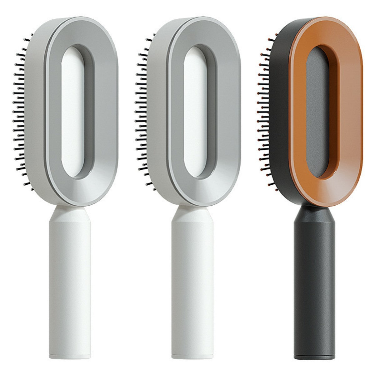 BuzzNest Self-Cleaning Hair Brush with Airbag Massage & Anti-Static Detangling