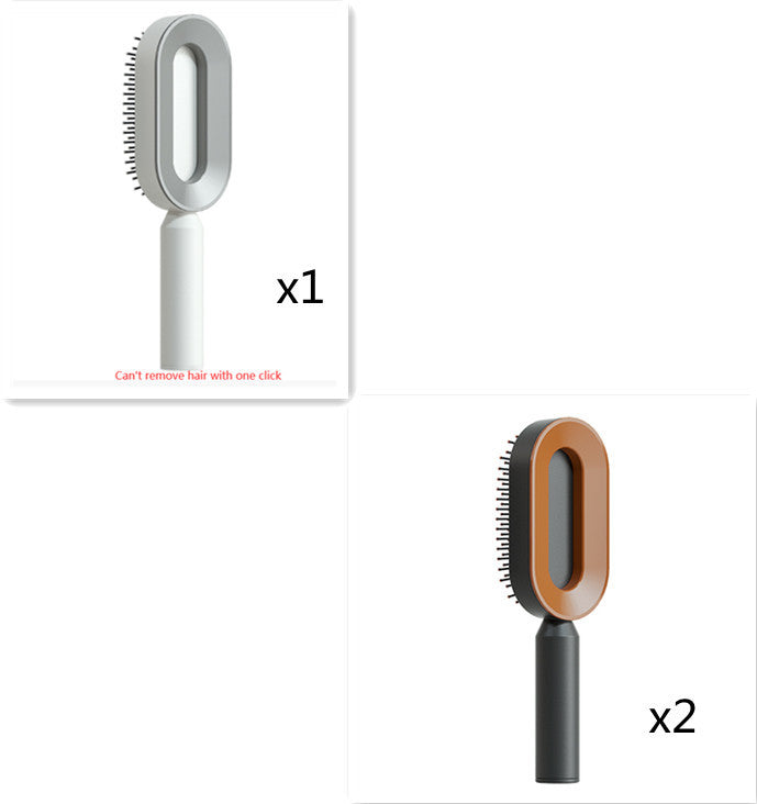 BuzzNest Self-Cleaning Hair Brush with Airbag Massage & Anti-Static Detangling