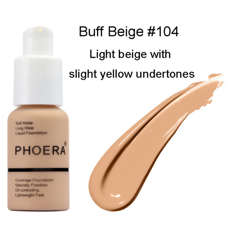 BuzzNest Matte Concealer Foundation – Oil Control, Brightening & Full Coverage