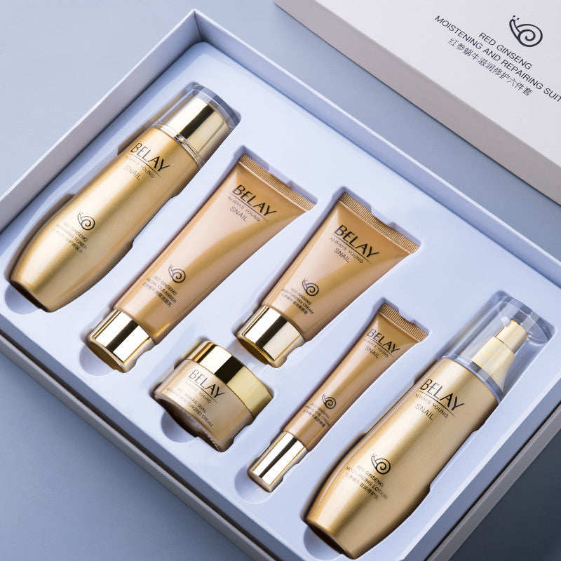 BuzzNest Pomegranate 6-Piece Skincare Set | Hydrating & Brightening Facial Care