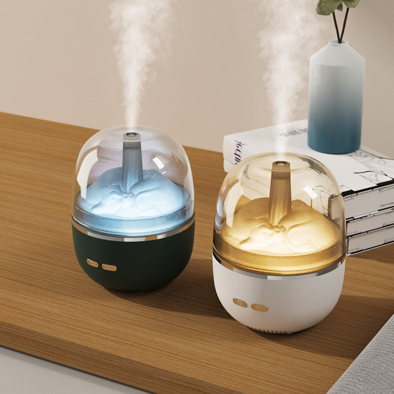 BuzzNest Ultrasonic Aroma Humidifier with LED Light & Heavy Mist Output