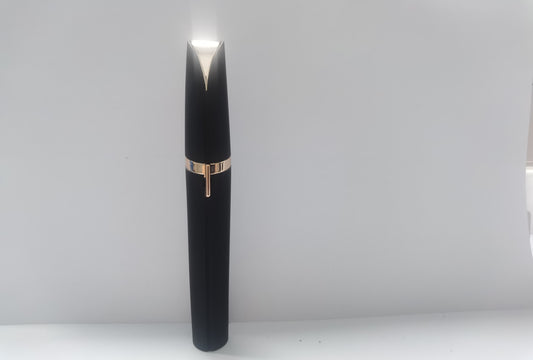 BuzzNest Mini Electric Eyebrow Trimmer with LED Light & 18K Gold-Plated Head
