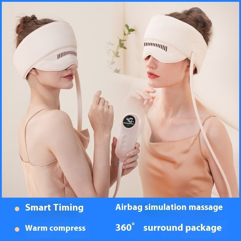 BuzzNest Electric Head & Eye Massager Cap with Heat & Air Compression