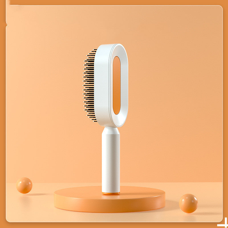 BuzzNest Self-Cleaning Hair Brush with Airbag Massage & Anti-Static Detangling
