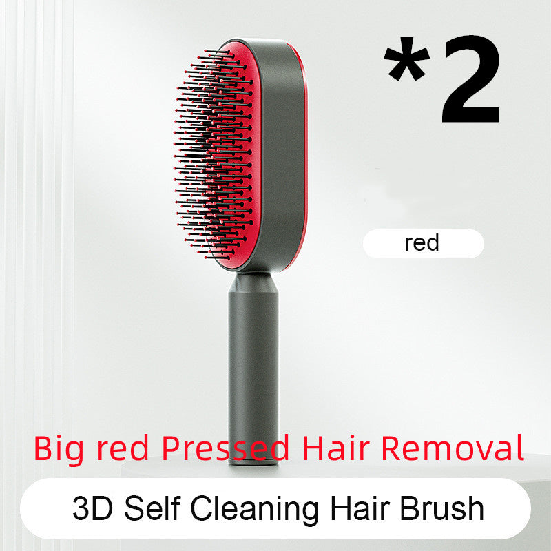 BuzzNest Self-Cleaning Hair Brush with Airbag Massage & Anti-Static Detangling