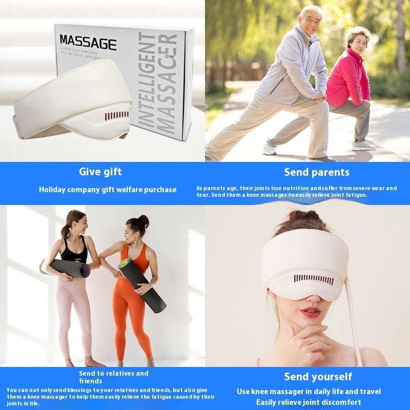 BuzzNest Electric Head & Eye Massager Cap with Heat & Air Compression