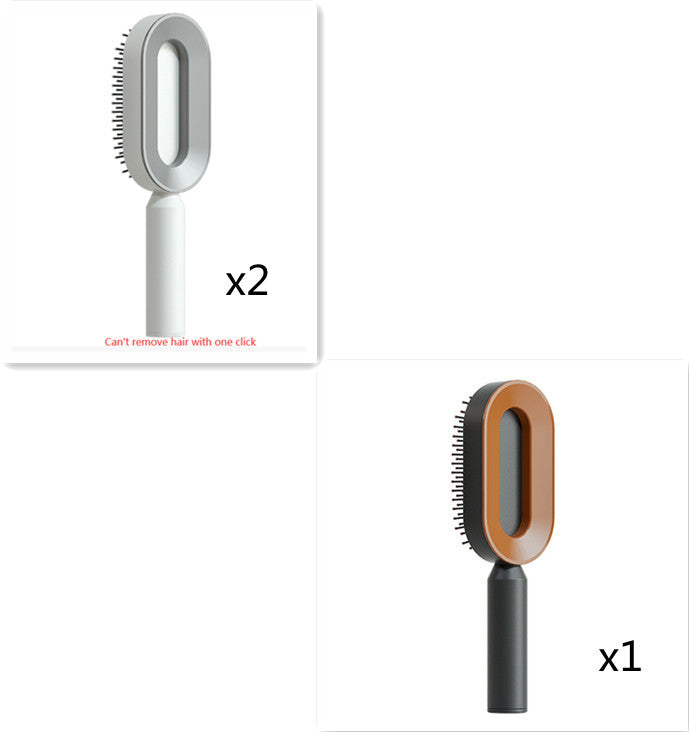 BuzzNest Self-Cleaning Hair Brush with Airbag Massage & Anti-Static Detangling