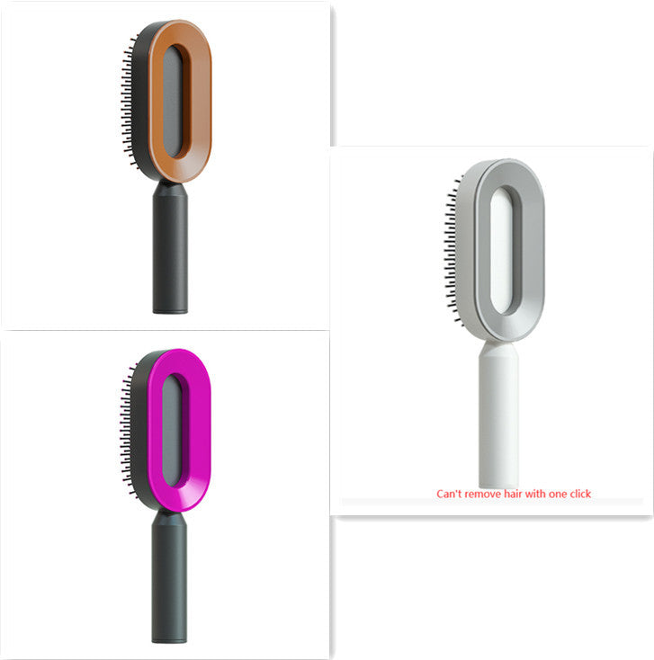 BuzzNest Self-Cleaning Hair Brush with Airbag Massage & Anti-Static Detangling
