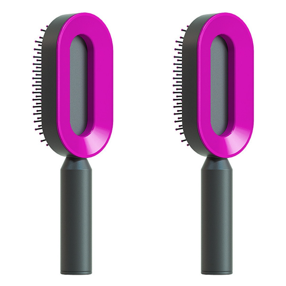 BuzzNest Self-Cleaning Hair Brush with Airbag Massage & Anti-Static Detangling