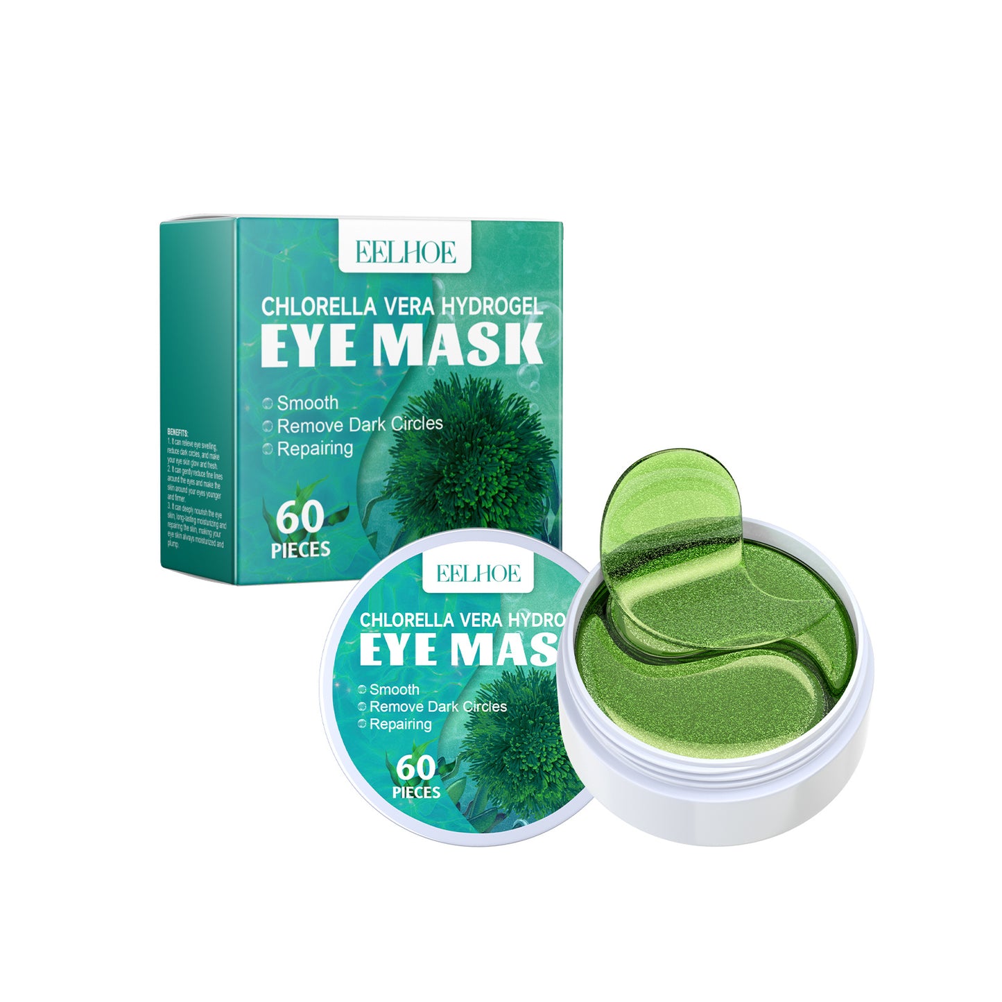 BuzzNest EELHOE Chlorella Vera Hydrogel Eye Mask – Anti-Dark Circles & Hydrating