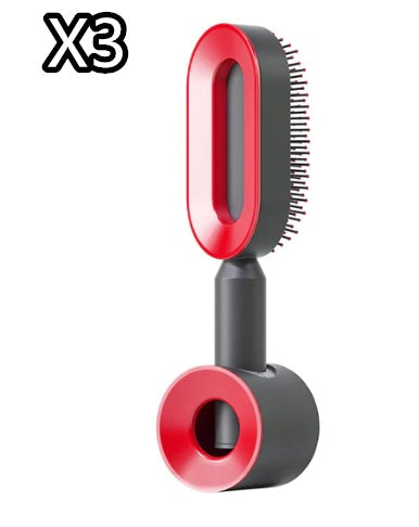 BuzzNest Self-Cleaning Hair Brush with Airbag Massage & Anti-Static Detangling