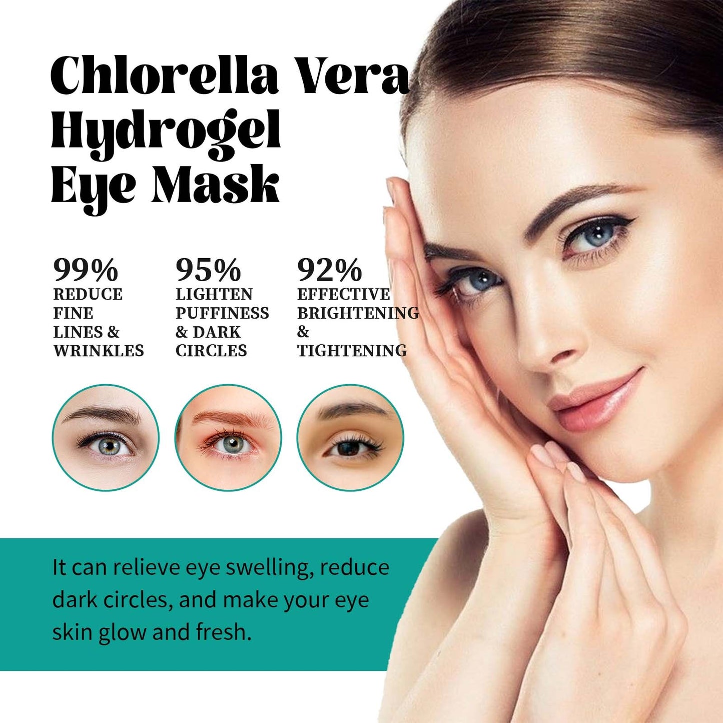BuzzNest EELHOE Chlorella Vera Hydrogel Eye Mask – Anti-Dark Circles & Hydrating