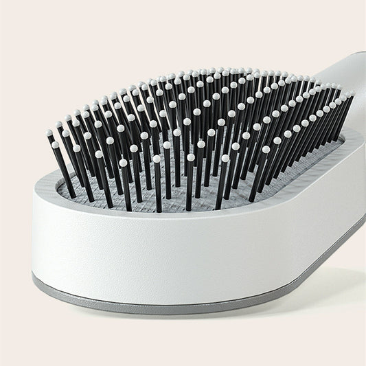 BuzzNest Self-Cleaning Hair Brush with Airbag Massage & Anti-Static Detangling