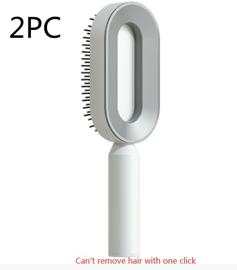 BuzzNest Self-Cleaning Hair Brush with Airbag Massage & Anti-Static Detangling