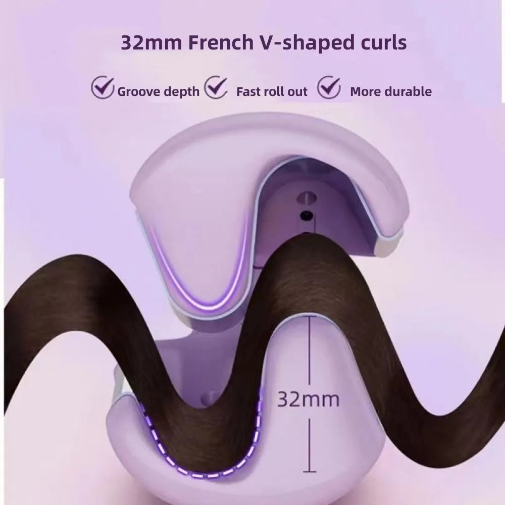 BuzzNest 32mm Deep Wave Hair Curler | 4-Temp Fast Heat Styler