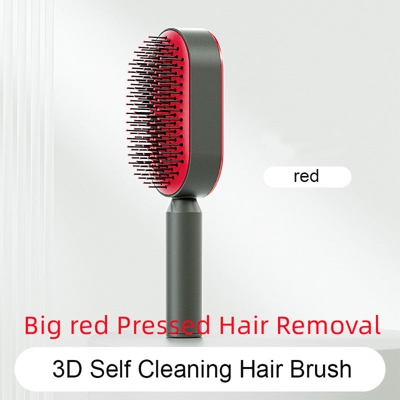 BuzzNest Self-Cleaning Hair Brush with Airbag Massage & Anti-Static Detangling