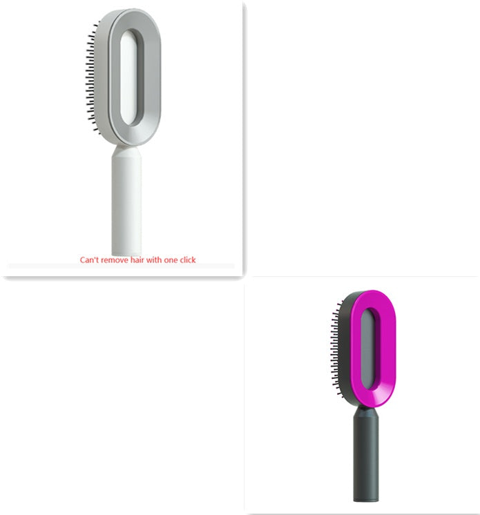 BuzzNest Self-Cleaning Hair Brush with Airbag Massage & Anti-Static Detangling