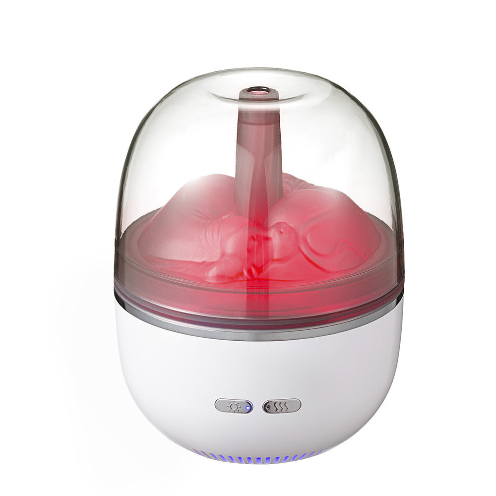 BuzzNest Ultrasonic Aroma Humidifier with LED Light & Heavy Mist Output