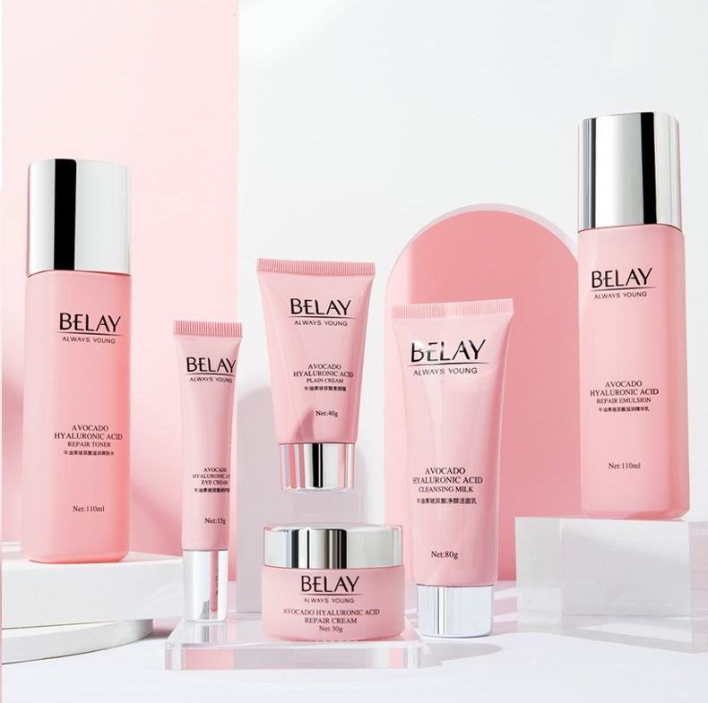 BuzzNest Pomegranate 6-Piece Skincare Set | Hydrating & Brightening Facial Care