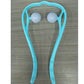 BuzzNest 6-Roller Manual Neck Massager with Natural Jade Scraping Board