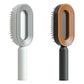 BuzzNest Self-Cleaning Hair Brush with Airbag Massage & Anti-Static Detangling
