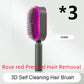 BuzzNest Self-Cleaning Hair Brush with Airbag Massage & Anti-Static Detangling