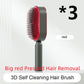 BuzzNest Self-Cleaning Hair Brush with Airbag Massage & Anti-Static Detangling