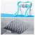 BuzzNest 6-Roller Manual Neck Massager with Natural Jade Scraping Board