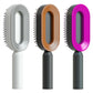 BuzzNest Self-Cleaning Hair Brush with Airbag Massage & Anti-Static Detangling