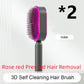 BuzzNest Self-Cleaning Hair Brush with Airbag Massage & Anti-Static Detangling