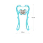 BuzzNest 6-Roller Manual Neck Massager with Natural Jade Scraping Board