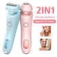 BuzzNest 2-in-1 Women's Electric Shaver | Body & Face Hair Remover
