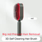 BuzzNest Self-Cleaning Hair Brush with Airbag Massage & Anti-Static Detangling